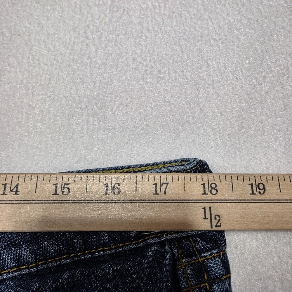 Levi's Noughties Bootcut Womens 33 Blue Jeans Y2K Low Rise Flap Pocket Denim